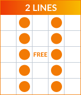 Bingo 2 + lines pattern