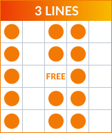Bingo 3 + lines pattern