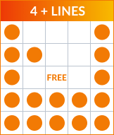 Bingo 4 + lines pattern