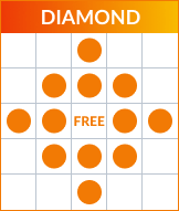 Bingo Diamond pattern
