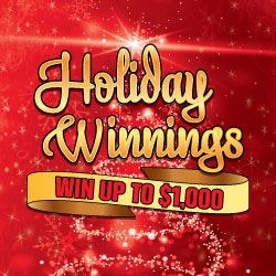 HOLIDAY WINNINGS 5 instant game from Rhode Island Lottery