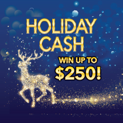HOLIDAY CASH scratch-off ticket