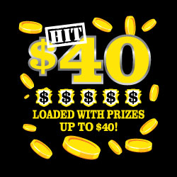 HIT $40 scratch-off ticket