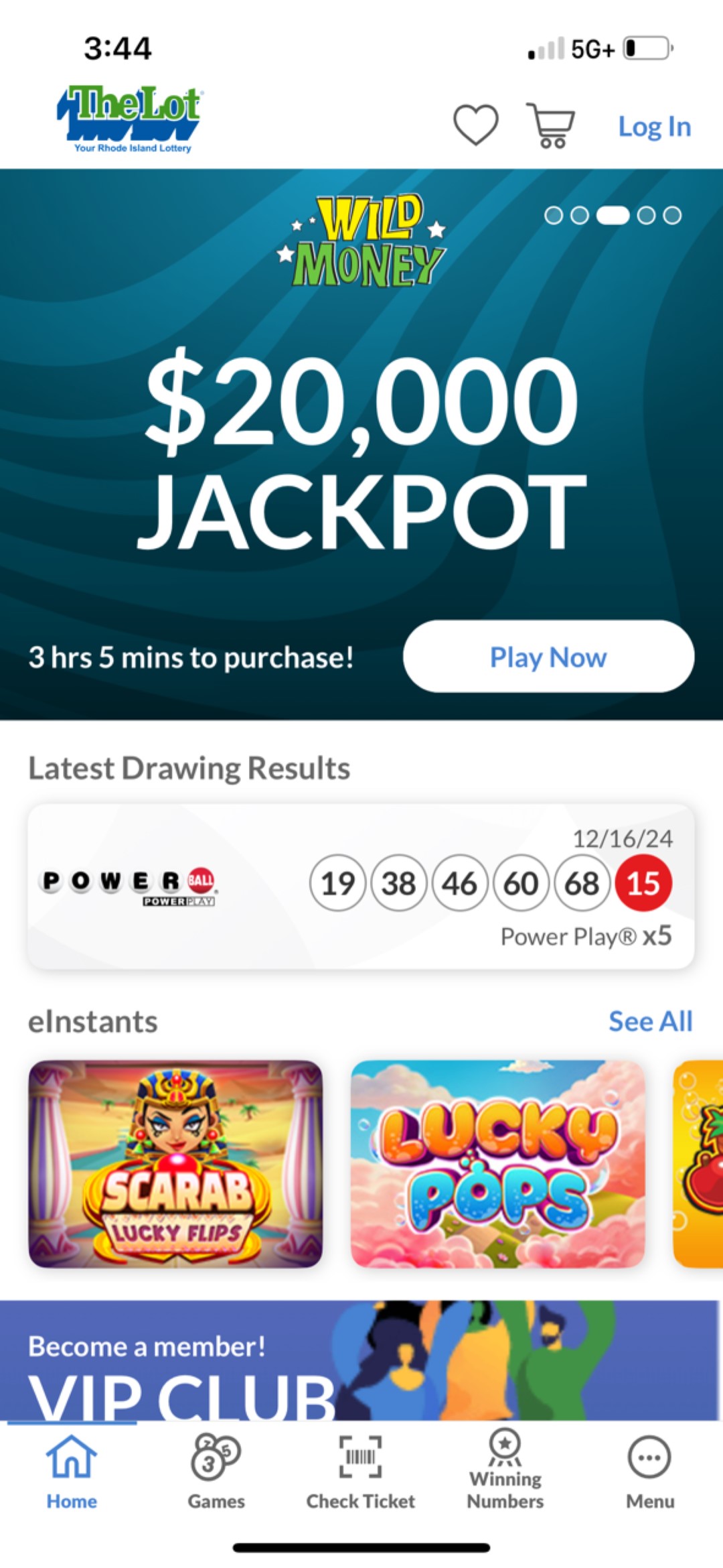 screenshot of mobile app games